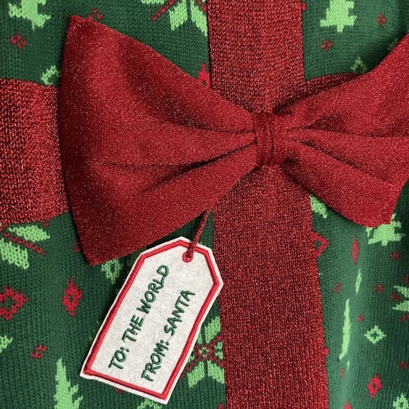 Blizzard Bay sz S Gift to the world from Santa Ugly Holiday Christmas Sweater - Picture 7 of 8